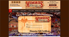 Desktop Screenshot of memoriesballroom.com